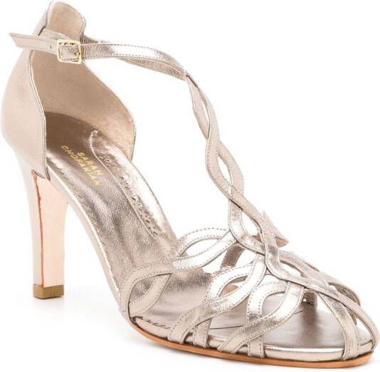 Sarah Chofakian Diana metallic sandalen