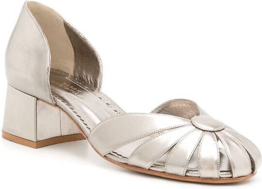 Sarah Chofakian Dorsey Marjorie pumps Metallic