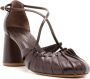 Sarah Chofakian Lee 65mm leren pumps Bruin - Thumbnail 2