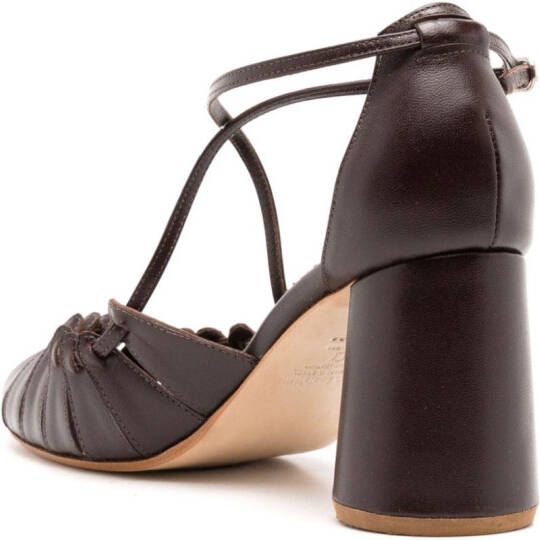 Sarah Chofakian Lee 65mm leren pumps Bruin