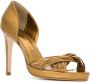 Sarah Chofakian echt leren sandalen Goud - Thumbnail 2