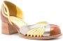 Sarah Chofakian Elaine pumps met colourblocking Bruin - Thumbnail 2