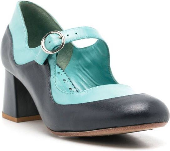 Sarah Chofakian Émile tweekleurige pumps Blauw