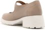 Sarah Chofakian Esmerie leren pumps Beige - Thumbnail 3