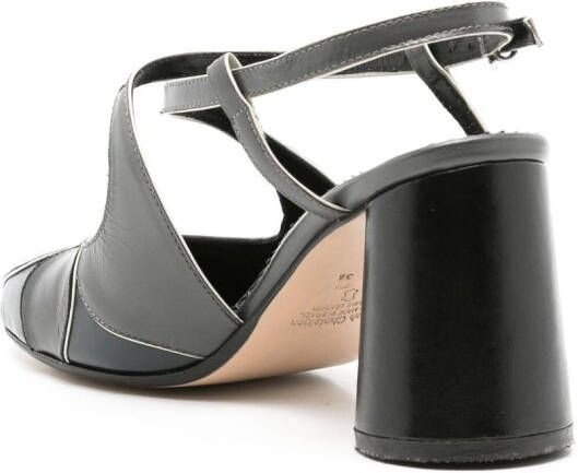 Sarah Chofakian Pumps met gekruiste bandjes Grijs