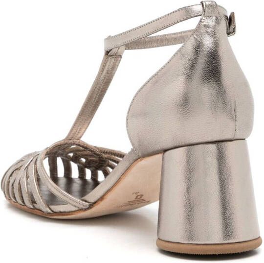 Sarah Chofakian Eugenie metallic sandalen
