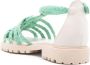 Sarah Chofakian Flanner gekooide sandalen Groen - Thumbnail 3