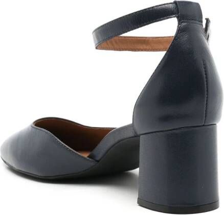 Sarah Chofakian Florence leren pumps Zwart