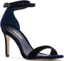 Sarah Chofakian Fluwelen sandalen Blauw - Thumbnail 2