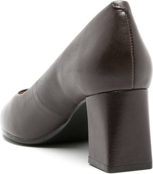 Sarah Chofakian Francesca pumps met puntige neus Bruin