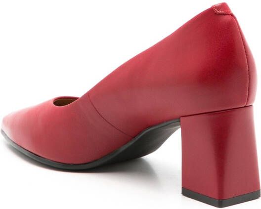 Sarah Chofakian Francesca pumps met puntige neus Rood