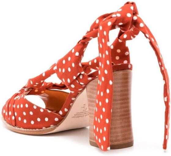 Sarah Chofakian Frida sandalen met enkelbandje Bruin