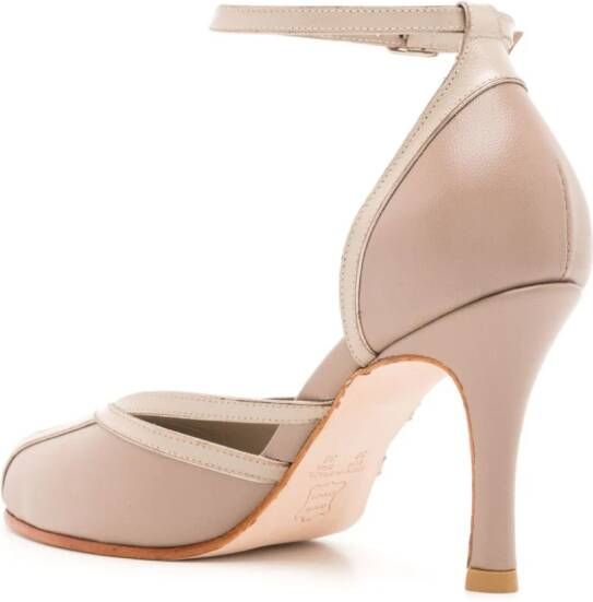 Sarah Chofakian Garouste leren pumps Beige