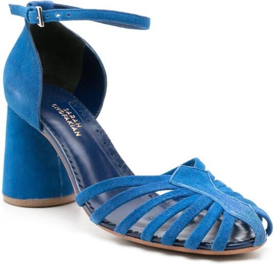 Sarah Chofakian Hilda gekooide sandalen Blauw