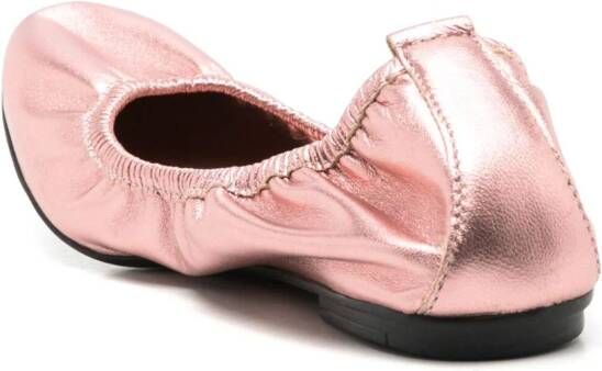 Sarah Chofakian Julia metallic ballerina's Roze