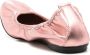 Sarah Chofakian Julia metallic ballerina's Roze - Thumbnail 3