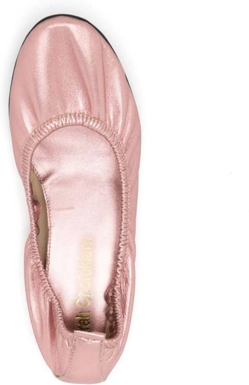 Sarah Chofakian Julia metallic ballerina's Roze