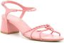 Sarah Chofakian Julie sandalen met blokhak Roze - Thumbnail 2