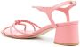 Sarah Chofakian Julie sandalen met blokhak Roze - Thumbnail 3