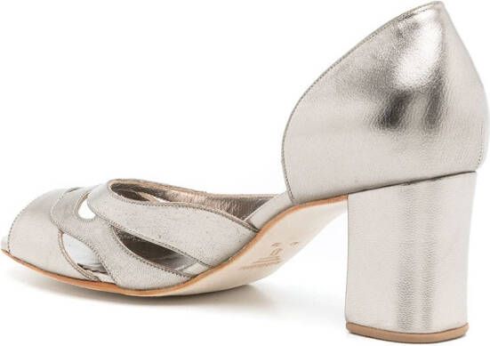 Sarah Chofakian Kate metallic pumps