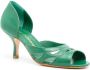 Sarah Chofakian Kate pumps met open neus Groen - Thumbnail 2