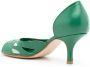 Sarah Chofakian Kate pumps met open neus Groen - Thumbnail 3