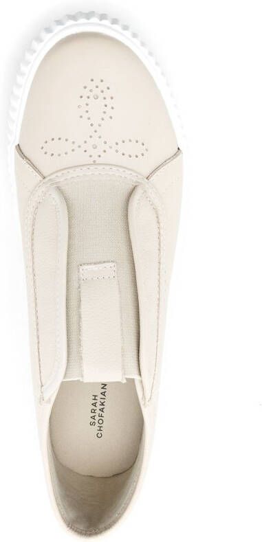 Sarah Chofakian Kerby slip-on sneakers Beige