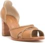 Sarah Chofakian Kiefer leren pumps Bruin - Thumbnail 2