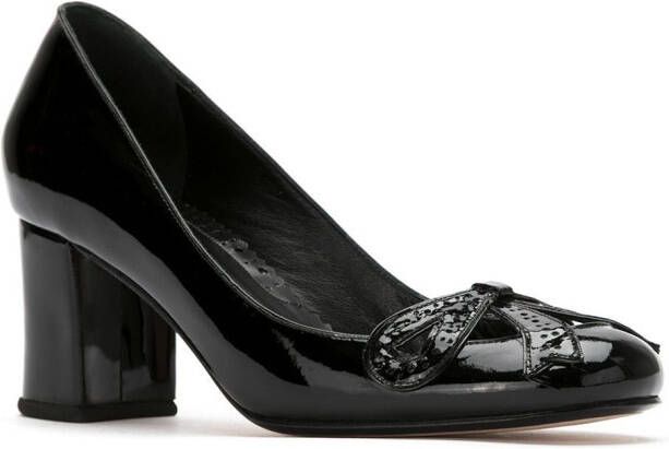 Sarah Chofakian patent leather pumps Zwart