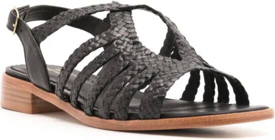 Sarah Chofakian Le Marais leren sandalen Zwart