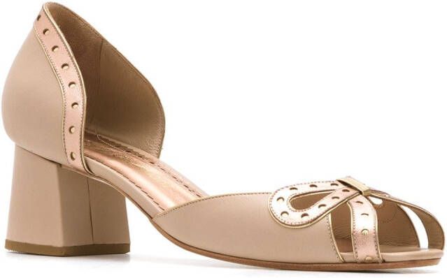 Sarah Chofakian leather pumps Beige