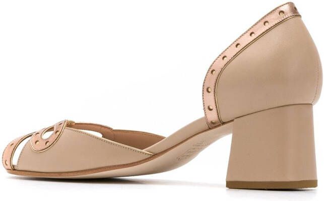 Sarah Chofakian leather pumps Beige