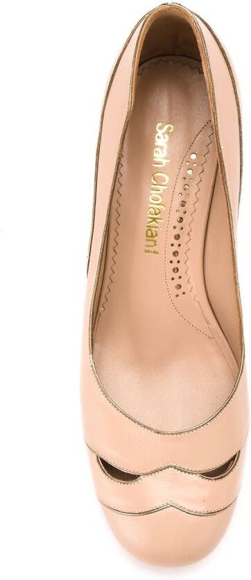 Sarah Chofakian leather pumps Beige