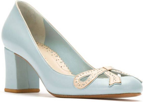 Sarah Chofakian leather pumps Blauw