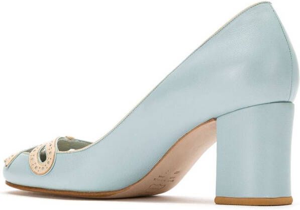 Sarah Chofakian leather pumps Blauw