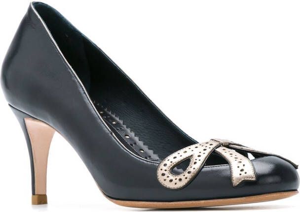 Sarah Chofakian leather pumps Blauw