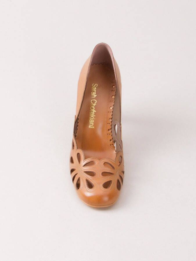 Sarah Chofakian leather pumps Bruin