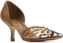 Sarah Chofakian lederen pumps Metallic - Thumbnail 2