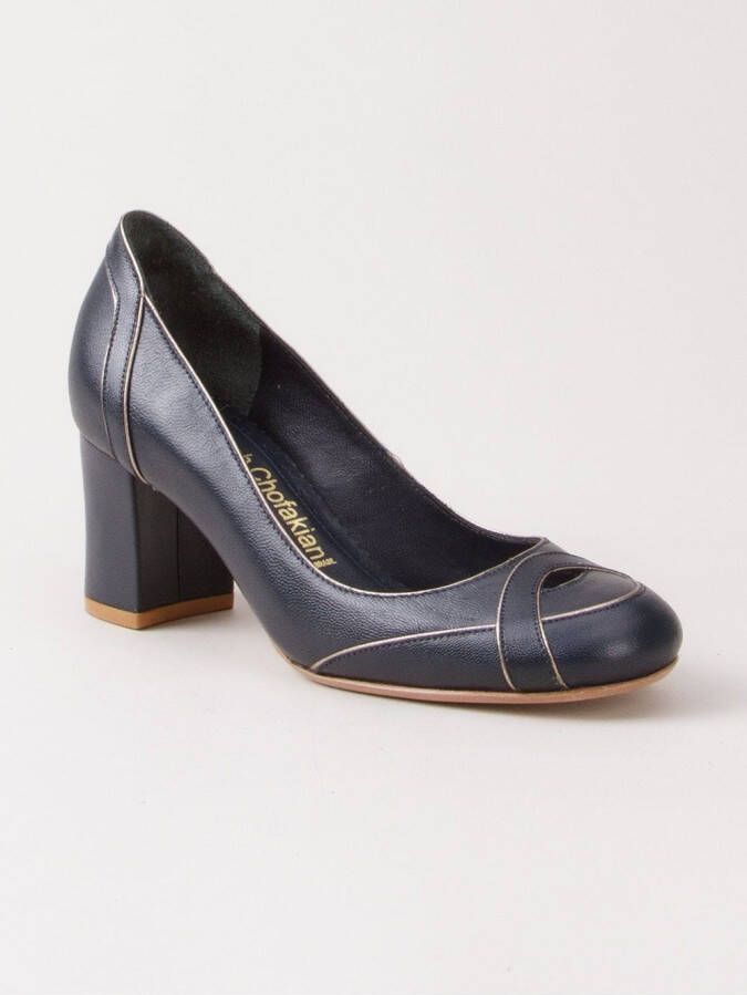 Sarah Chofakian leather pumps Paars