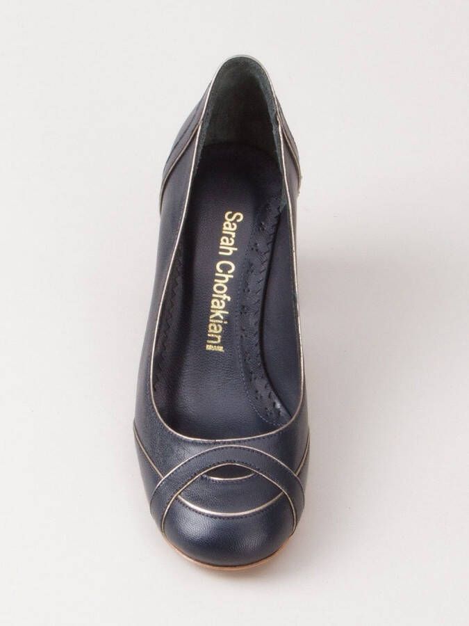 Sarah Chofakian leather pumps Paars