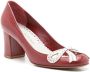 Sarah Chofakian lederen pumps Rood - Thumbnail 4