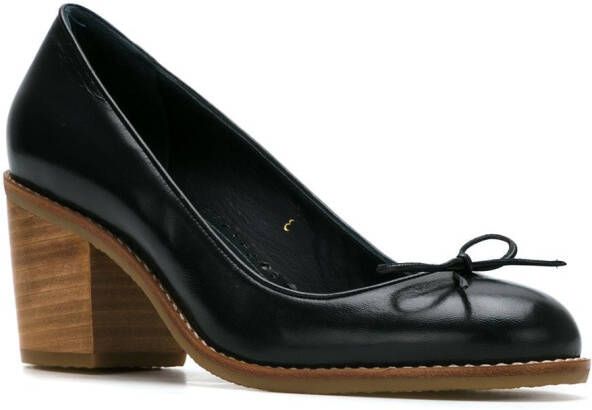 Sarah Chofakian leather pumps Zwart