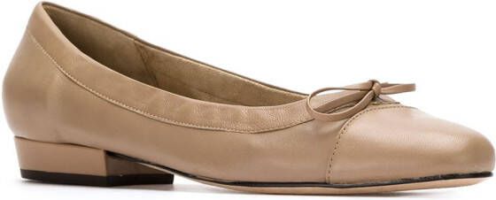 Sarah Chofakian leather ballerinas Beige