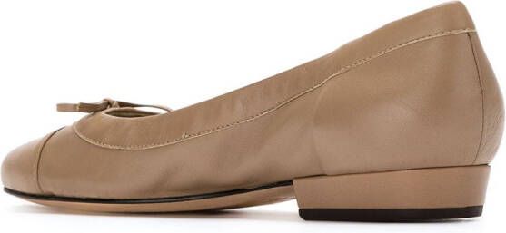 Sarah Chofakian leather ballerinas Beige