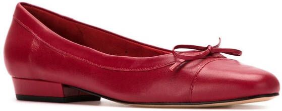 Sarah Chofakian leather ballerinas Rood