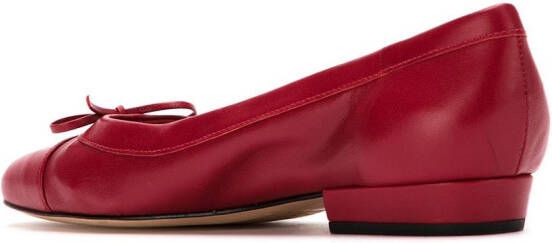 Sarah Chofakian leather ballerinas Rood