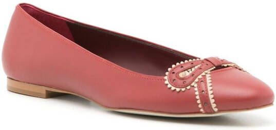 Sarah Chofakian Femelle leather ballerinas Rood