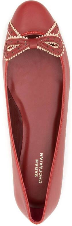 Sarah Chofakian Femelle leather ballerinas Rood