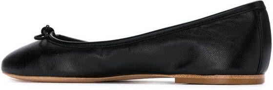 Sarah Chofakian leather ballerinas Zwart