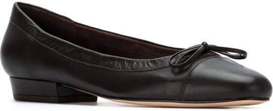 Sarah Chofakian leather ballerinas Zwart